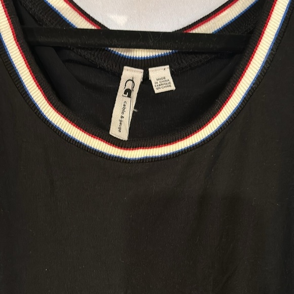 Cable & Gauge Black Sleeveless Jersey Knit Top Size XL - Picture 3 of 12